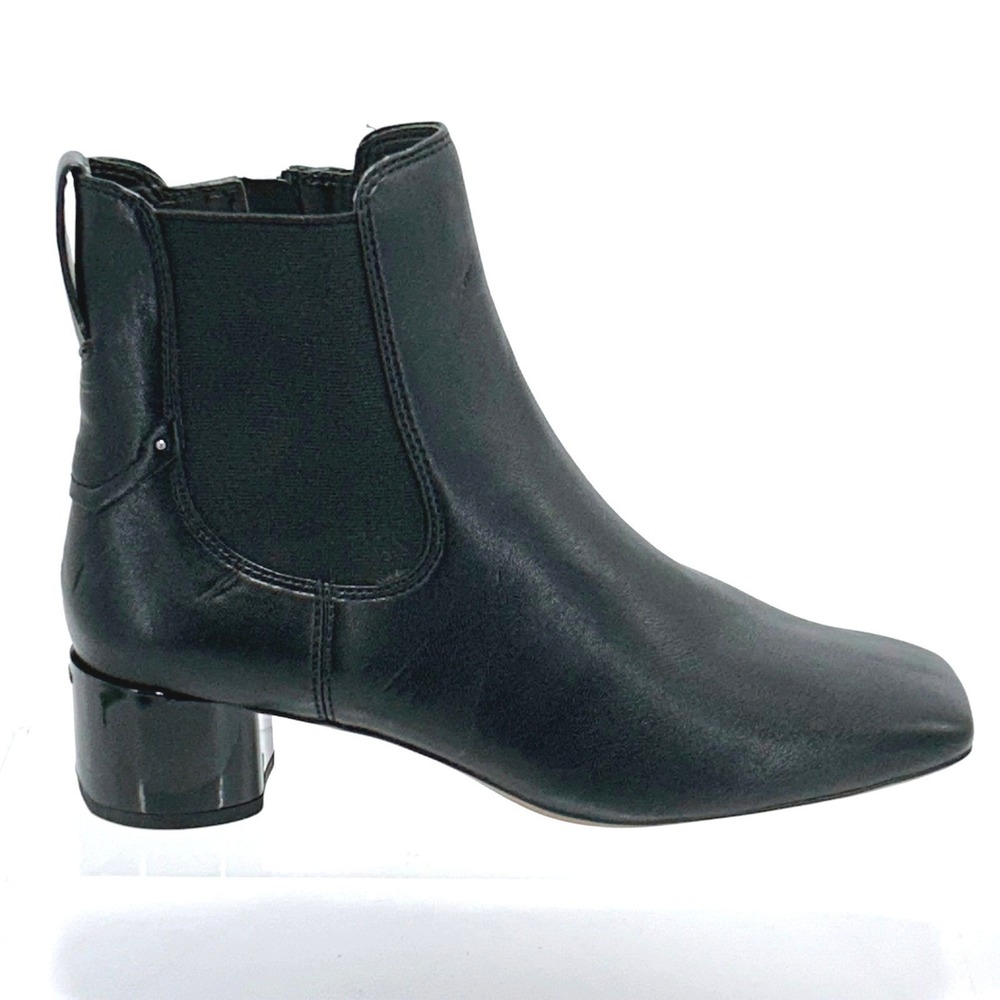 Franco Sarto Size 8 Black‎ Square Toe Chelsea Ankle Boots NEW NELLIE $180